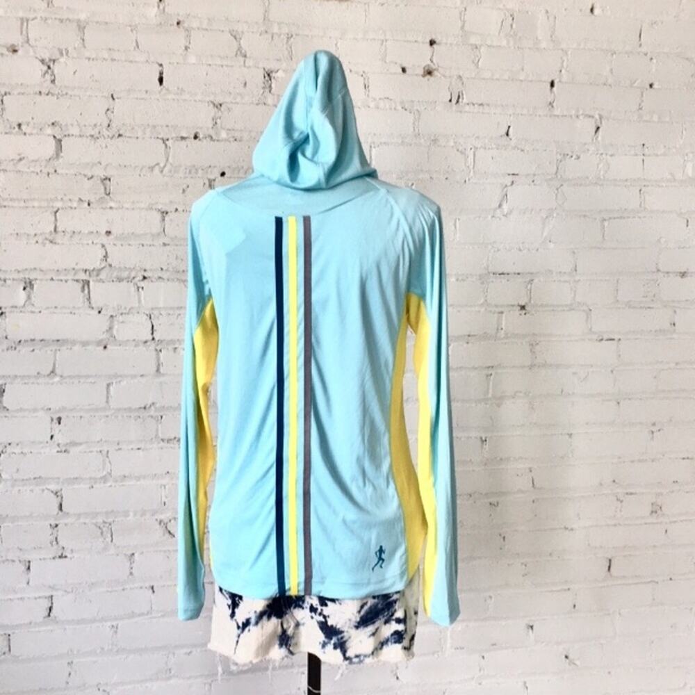 Adidas WOMEN'S Lightweight Hoodie NWT AK HD Bluezest - SIZE MEDIUM - Picture 4 of 8